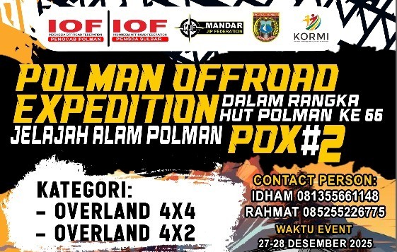 MJF Gelar Polman Offroad Expedition Seri II, Meriahkan Hari Jadi Polman ke-66